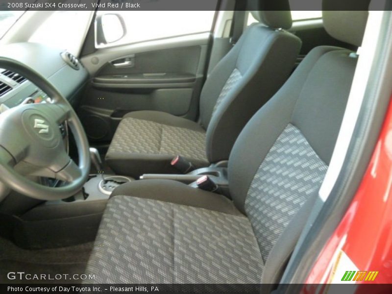 Vivid Red / Black 2008 Suzuki SX4 Crossover