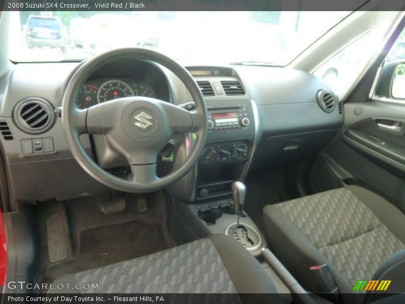Vivid Red / Black 2008 Suzuki SX4 Crossover