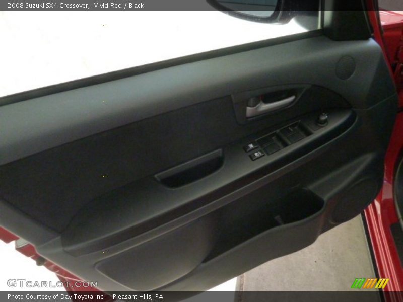 Vivid Red / Black 2008 Suzuki SX4 Crossover