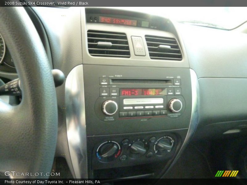 Vivid Red / Black 2008 Suzuki SX4 Crossover