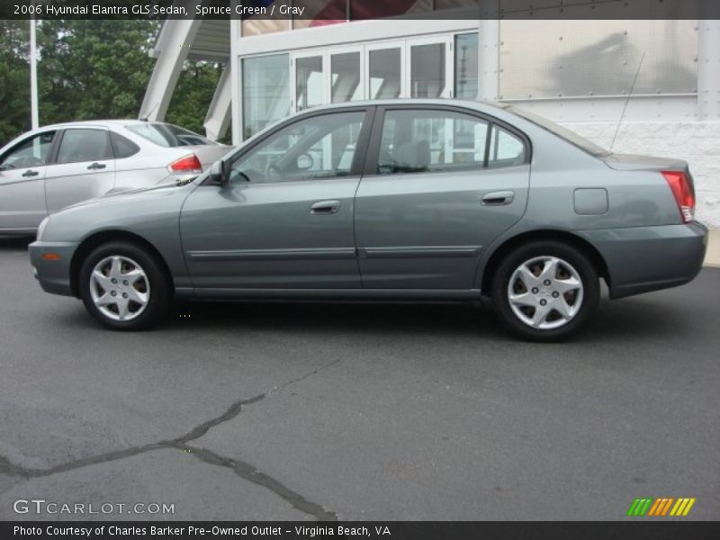 Spruce Green / Gray 2006 Hyundai Elantra GLS Sedan