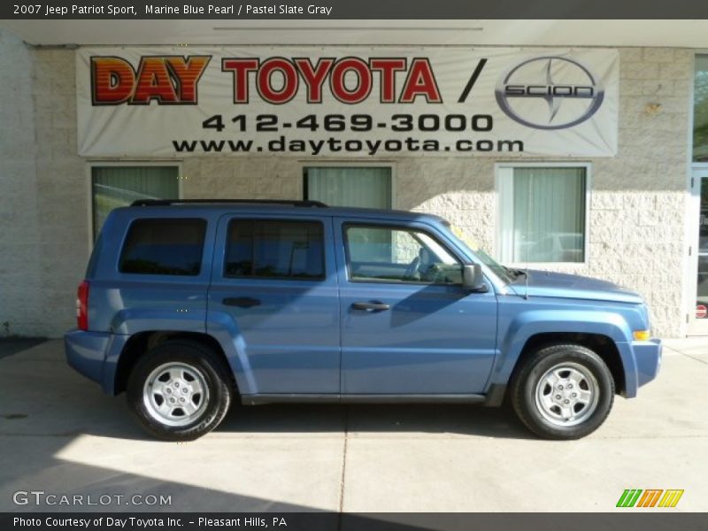 Marine Blue Pearl / Pastel Slate Gray 2007 Jeep Patriot Sport