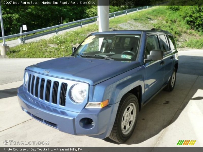 Marine Blue Pearl / Pastel Slate Gray 2007 Jeep Patriot Sport