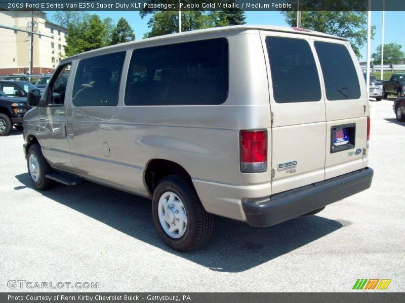 Pueblo Gold Metallic / Medium Pebble 2009 Ford E Series Van E350 Super Duty XLT Passenger