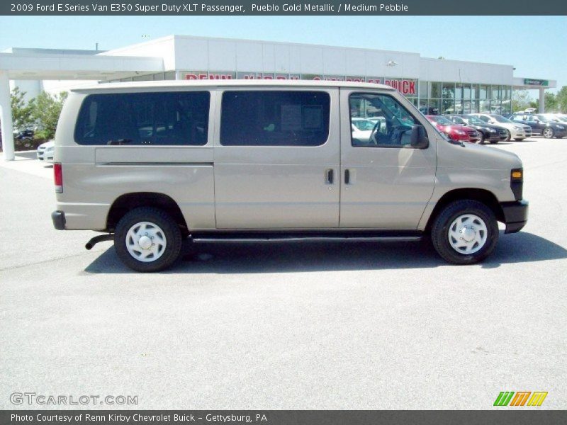 Pueblo Gold Metallic / Medium Pebble 2009 Ford E Series Van E350 Super Duty XLT Passenger