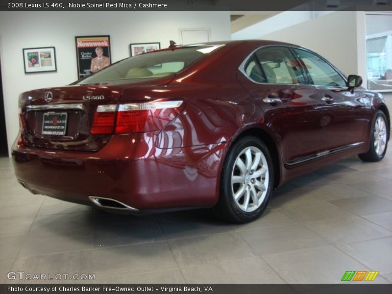 Noble Spinel Red Mica / Cashmere 2008 Lexus LS 460