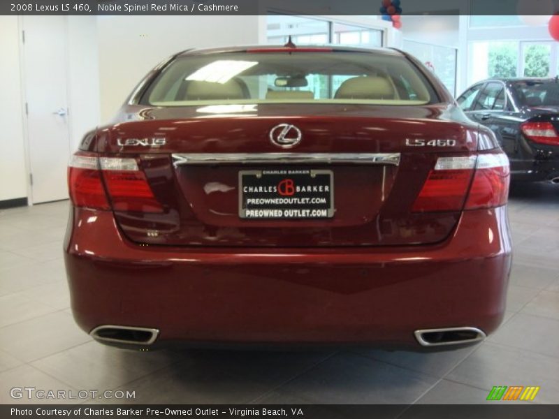Noble Spinel Red Mica / Cashmere 2008 Lexus LS 460