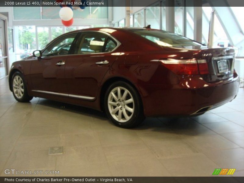 Noble Spinel Red Mica / Cashmere 2008 Lexus LS 460