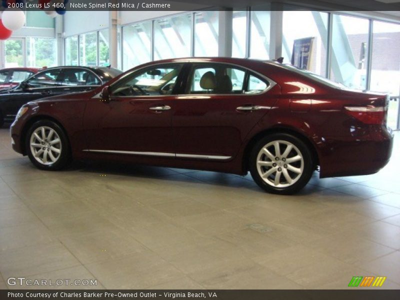 Noble Spinel Red Mica / Cashmere 2008 Lexus LS 460
