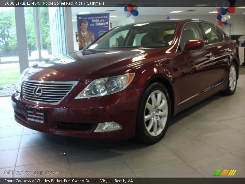 Noble Spinel Red Mica / Cashmere 2008 Lexus LS 460