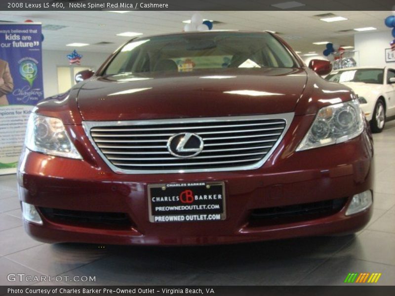 Noble Spinel Red Mica / Cashmere 2008 Lexus LS 460