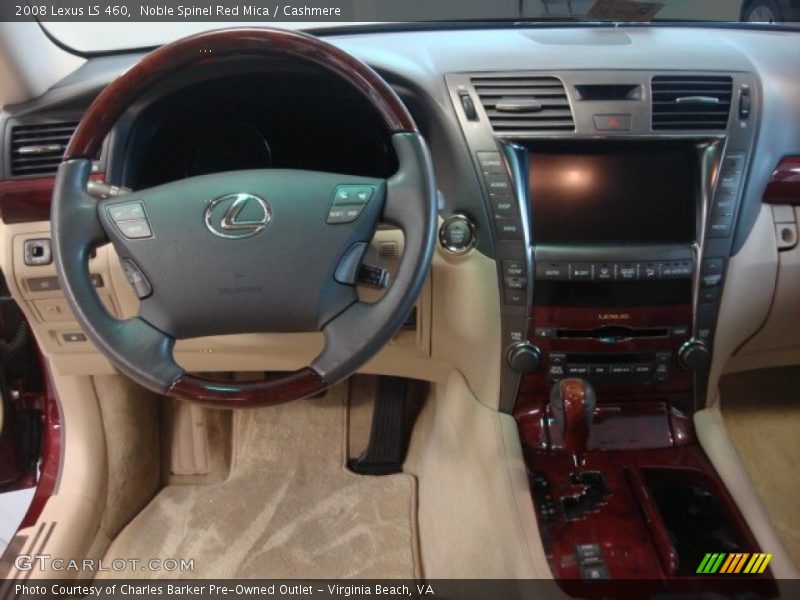 Noble Spinel Red Mica / Cashmere 2008 Lexus LS 460