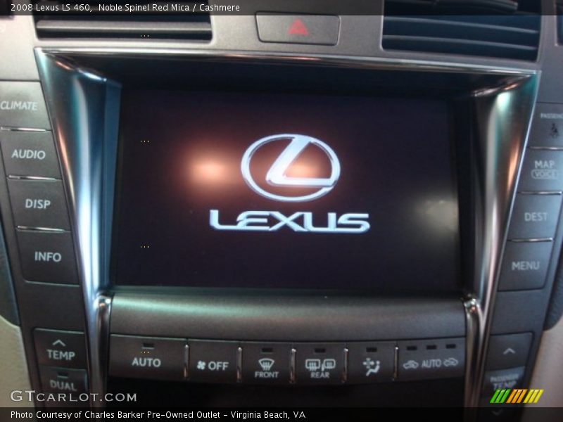 Noble Spinel Red Mica / Cashmere 2008 Lexus LS 460