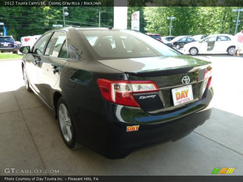 Cosmic Gray Mica / Black/Ash 2012 Toyota Camry SE
