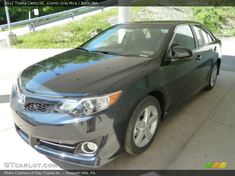 Cosmic Gray Mica / Black/Ash 2012 Toyota Camry SE
