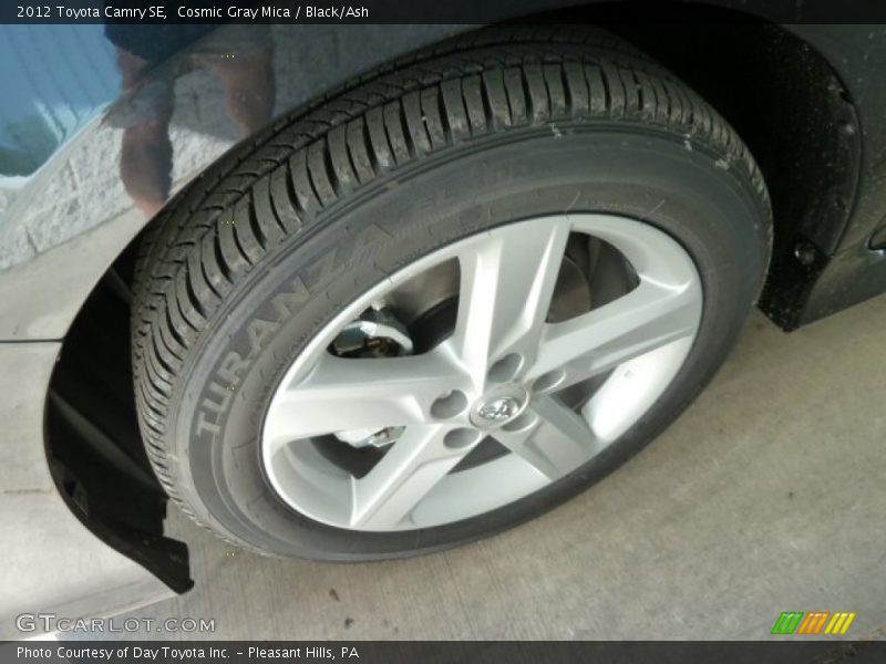 Cosmic Gray Mica / Black/Ash 2012 Toyota Camry SE