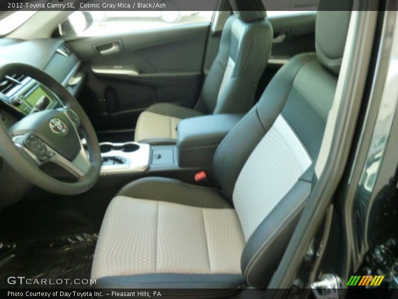 Cosmic Gray Mica / Black/Ash 2012 Toyota Camry SE