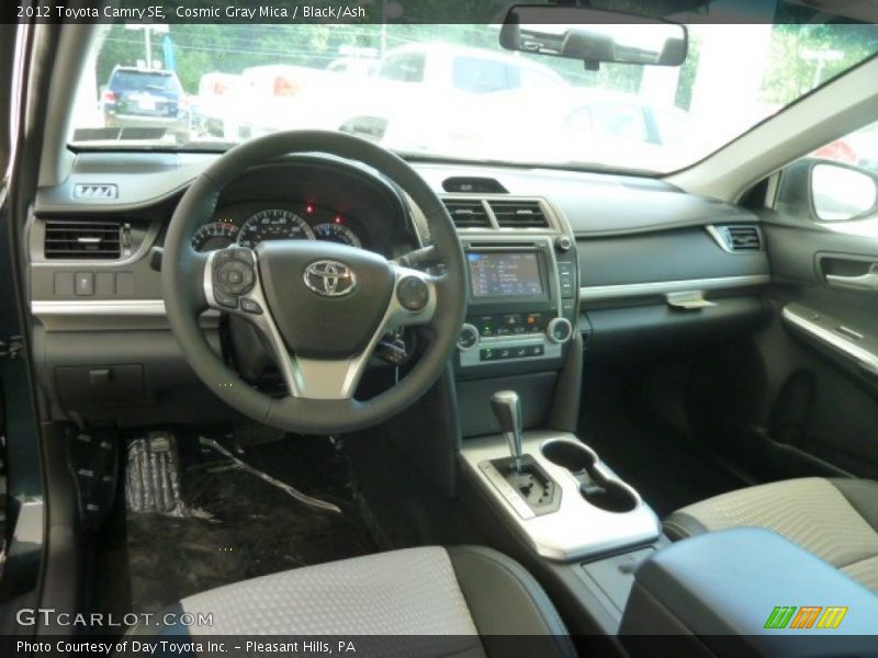 Cosmic Gray Mica / Black/Ash 2012 Toyota Camry SE