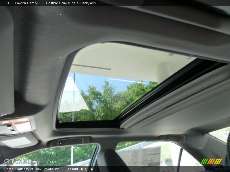 Cosmic Gray Mica / Black/Ash 2012 Toyota Camry SE