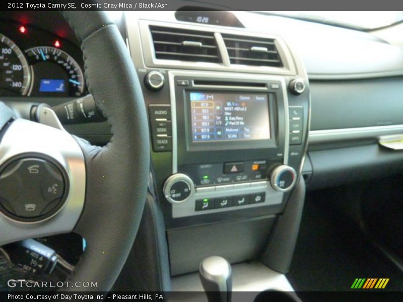Cosmic Gray Mica / Black/Ash 2012 Toyota Camry SE