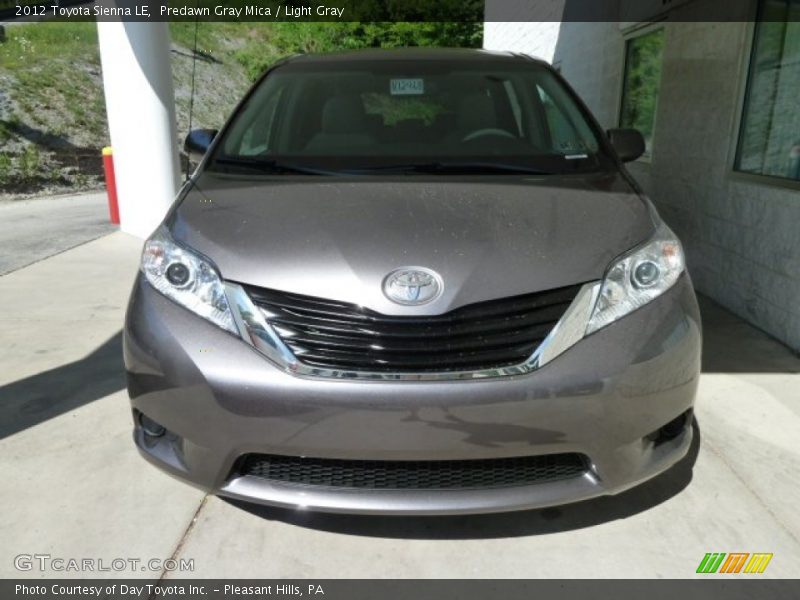 Predawn Gray Mica / Light Gray 2012 Toyota Sienna LE