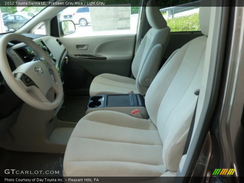 Predawn Gray Mica / Light Gray 2012 Toyota Sienna LE