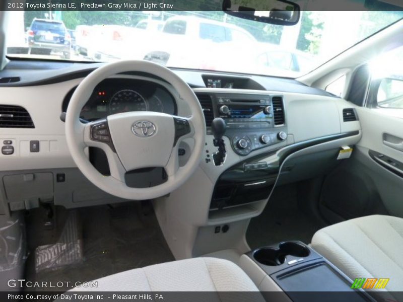 Predawn Gray Mica / Light Gray 2012 Toyota Sienna LE