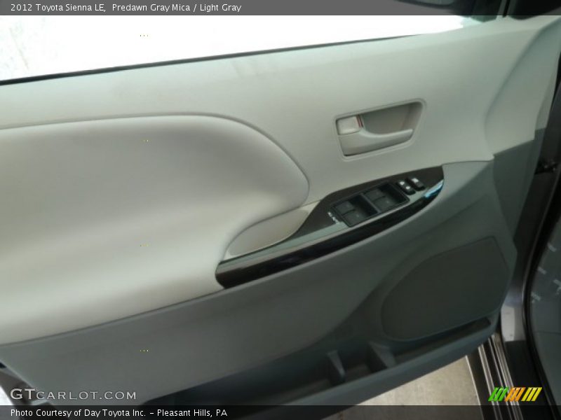 Predawn Gray Mica / Light Gray 2012 Toyota Sienna LE