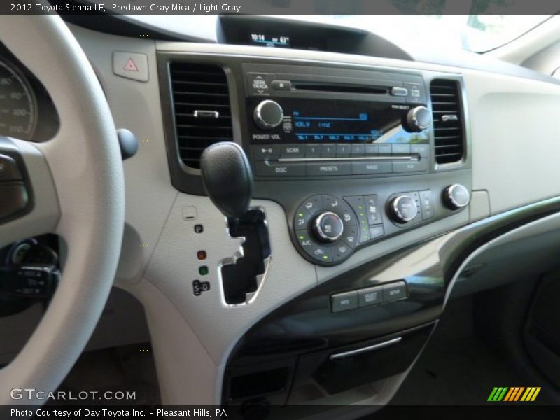 Predawn Gray Mica / Light Gray 2012 Toyota Sienna LE