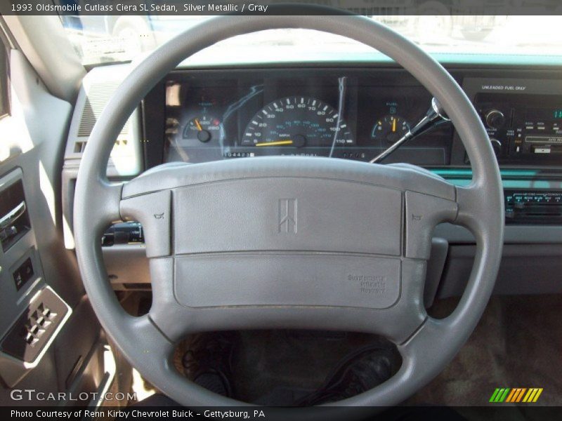 Silver Metallic / Gray 1993 Oldsmobile Cutlass Ciera SL Sedan