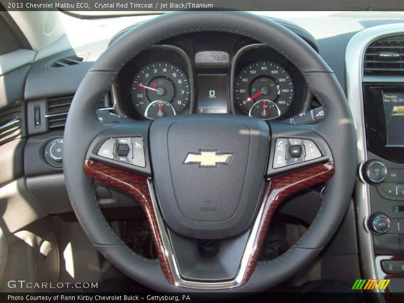 Crystal Red Tintcoat / Jet Black/Titanium 2013 Chevrolet Malibu ECO