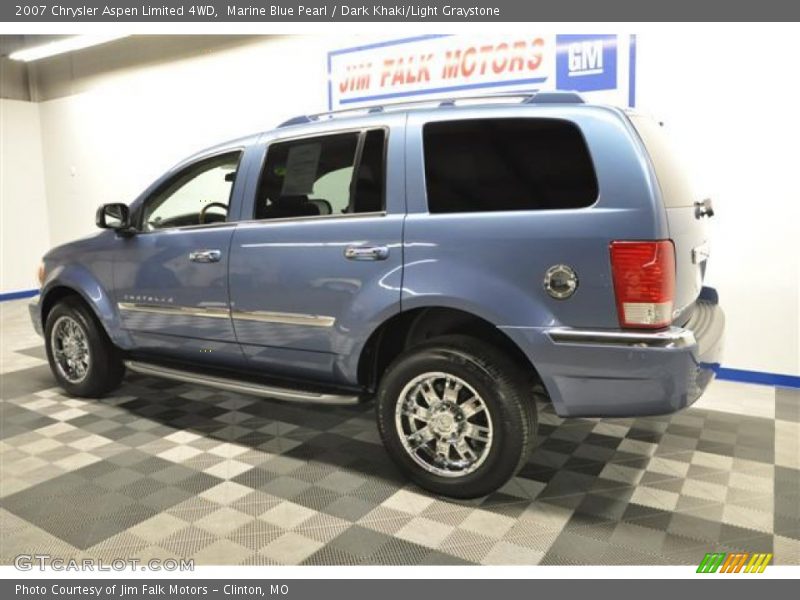 Marine Blue Pearl / Dark Khaki/Light Graystone 2007 Chrysler Aspen Limited 4WD