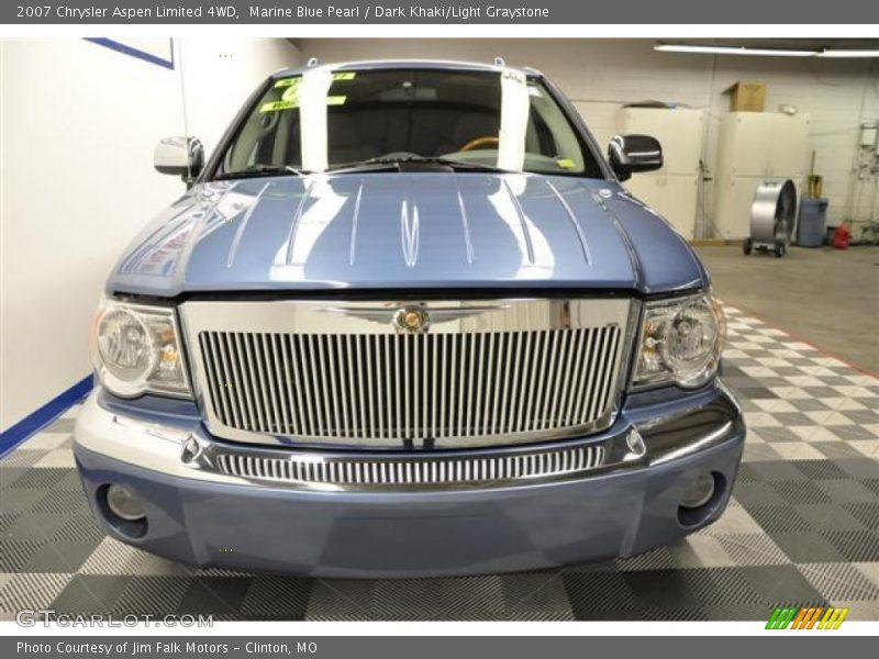 Marine Blue Pearl / Dark Khaki/Light Graystone 2007 Chrysler Aspen Limited 4WD