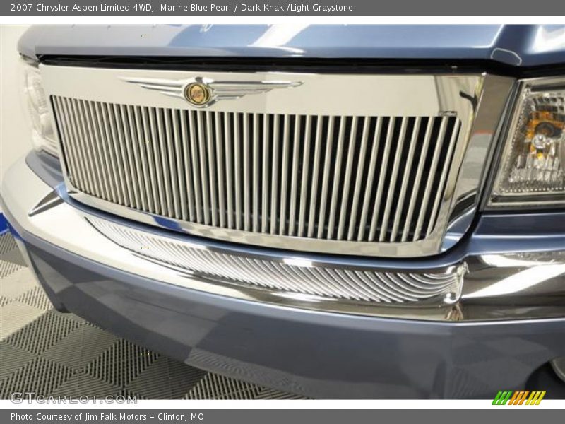 Marine Blue Pearl / Dark Khaki/Light Graystone 2007 Chrysler Aspen Limited 4WD