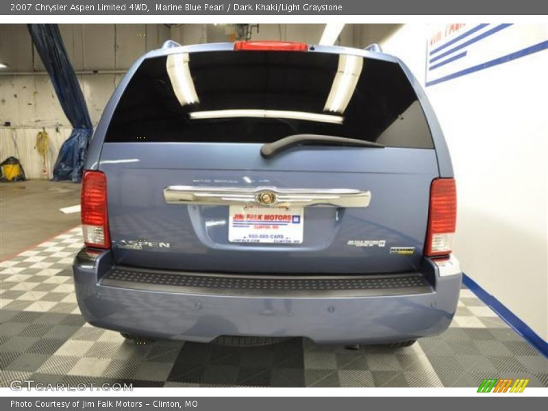 Marine Blue Pearl / Dark Khaki/Light Graystone 2007 Chrysler Aspen Limited 4WD