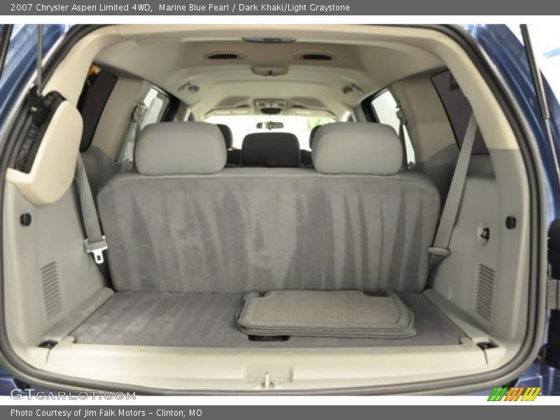 Marine Blue Pearl / Dark Khaki/Light Graystone 2007 Chrysler Aspen Limited 4WD