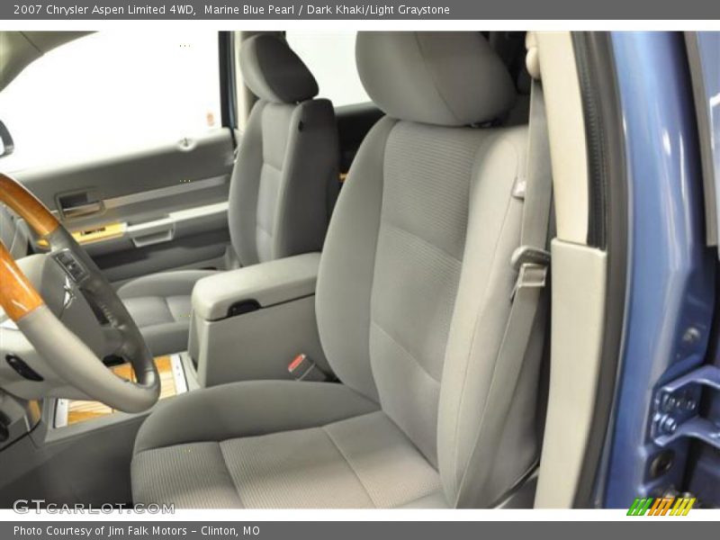 Marine Blue Pearl / Dark Khaki/Light Graystone 2007 Chrysler Aspen Limited 4WD