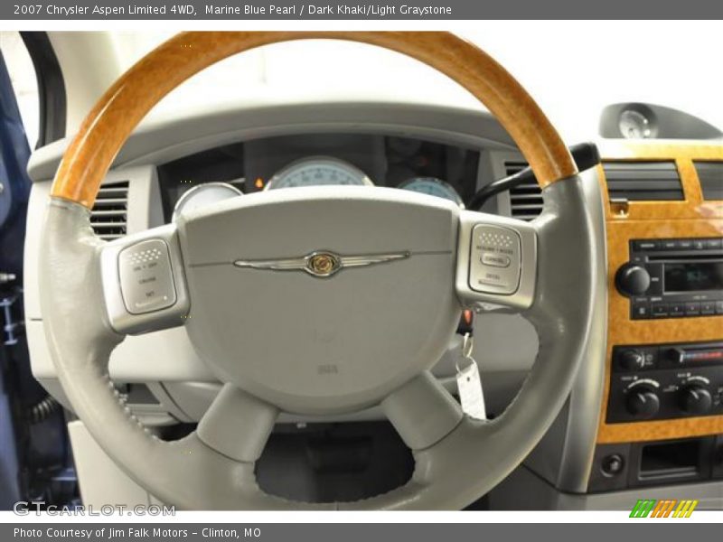 Marine Blue Pearl / Dark Khaki/Light Graystone 2007 Chrysler Aspen Limited 4WD