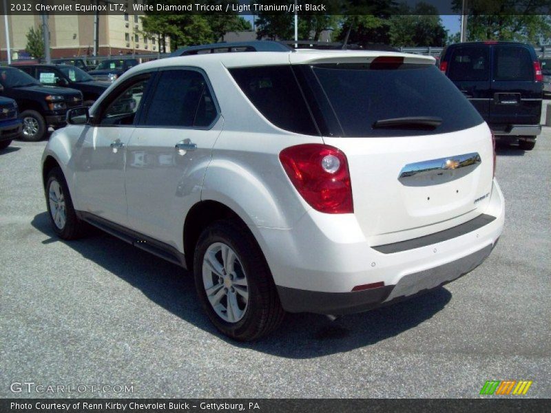 White Diamond Tricoat / Light Titanium/Jet Black 2012 Chevrolet Equinox LTZ