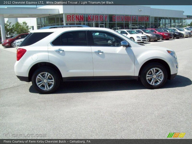 White Diamond Tricoat / Light Titanium/Jet Black 2012 Chevrolet Equinox LTZ