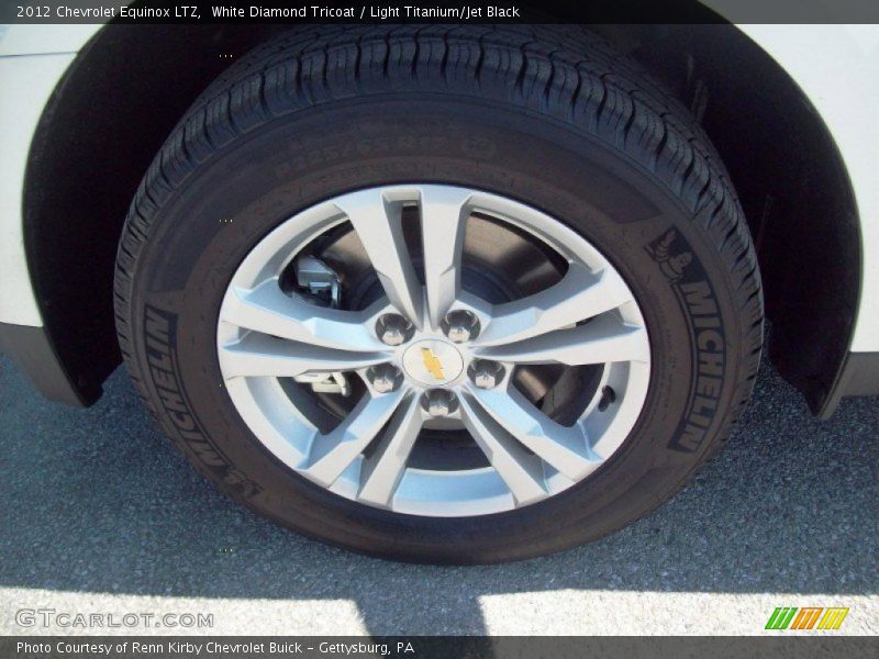 White Diamond Tricoat / Light Titanium/Jet Black 2012 Chevrolet Equinox LTZ