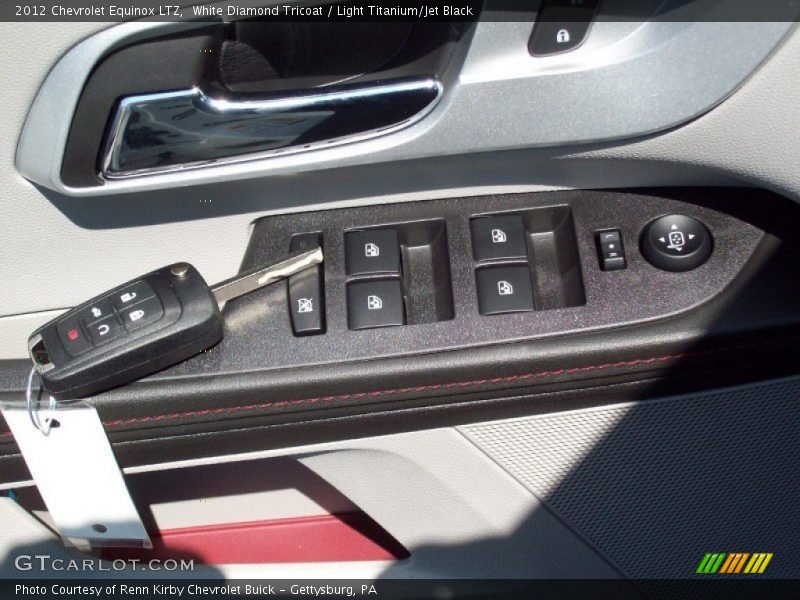 White Diamond Tricoat / Light Titanium/Jet Black 2012 Chevrolet Equinox LTZ