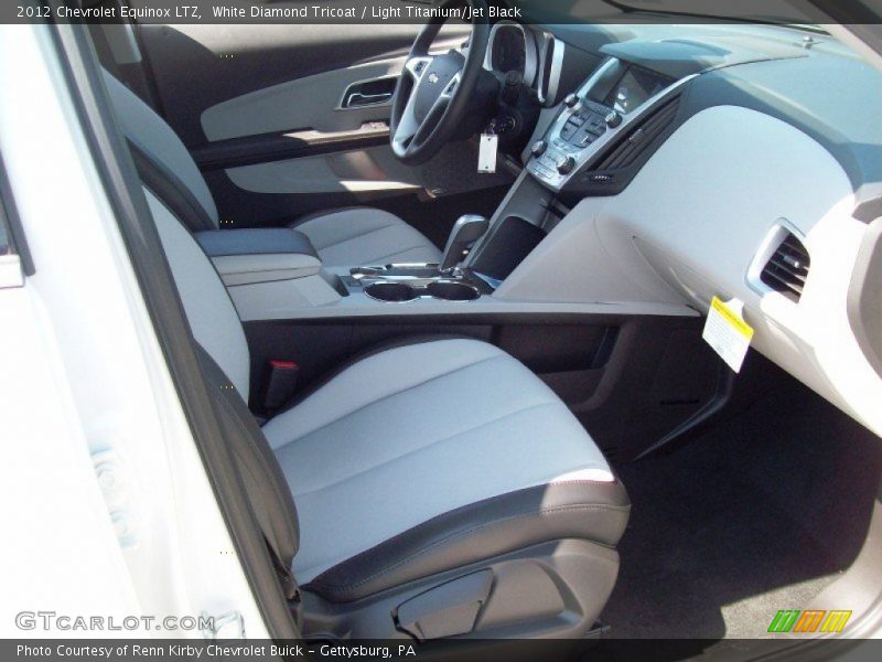 White Diamond Tricoat / Light Titanium/Jet Black 2012 Chevrolet Equinox LTZ