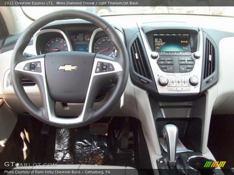 White Diamond Tricoat / Light Titanium/Jet Black 2012 Chevrolet Equinox LTZ