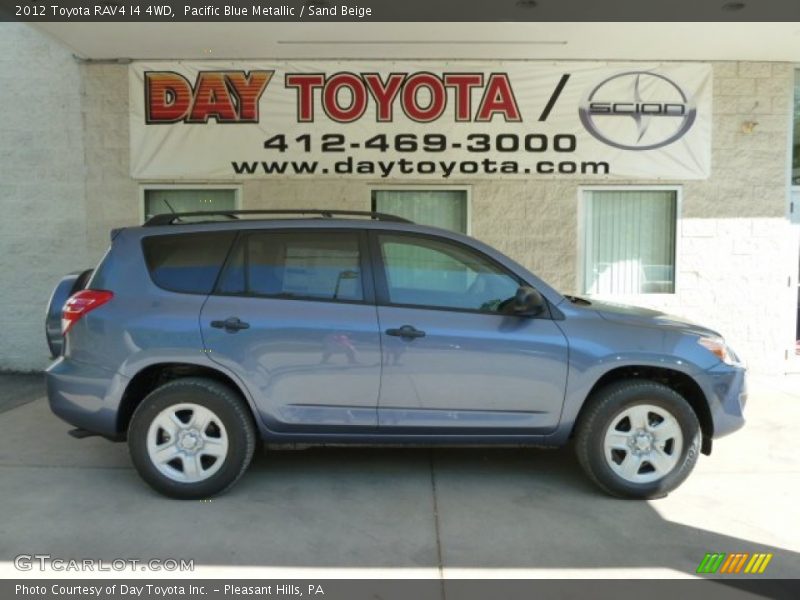 Pacific Blue Metallic / Sand Beige 2012 Toyota RAV4 I4 4WD