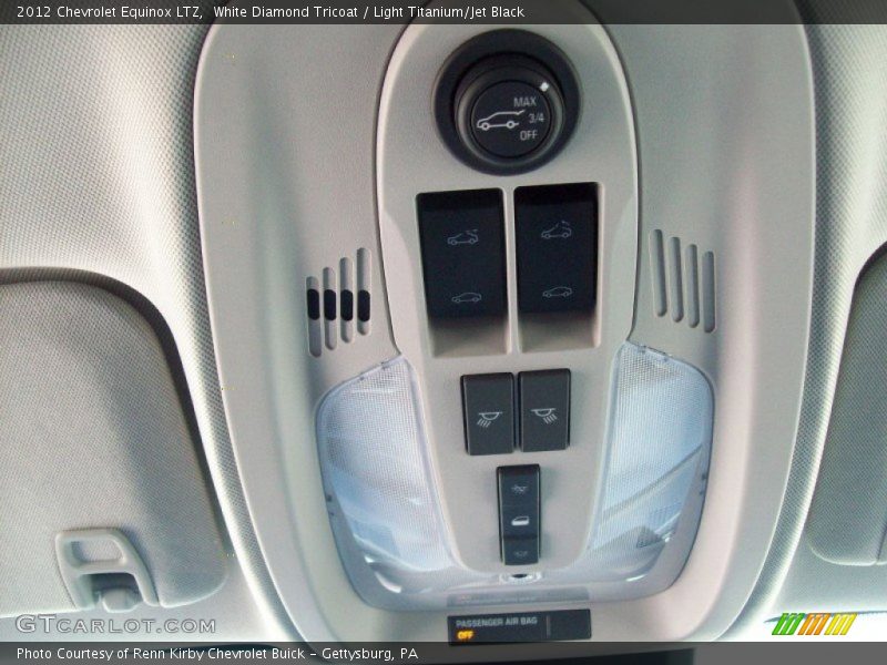White Diamond Tricoat / Light Titanium/Jet Black 2012 Chevrolet Equinox LTZ