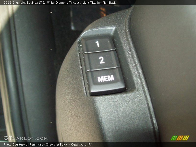 White Diamond Tricoat / Light Titanium/Jet Black 2012 Chevrolet Equinox LTZ