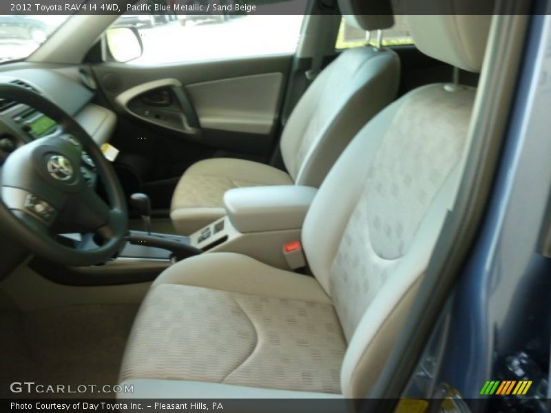 Pacific Blue Metallic / Sand Beige 2012 Toyota RAV4 I4 4WD
