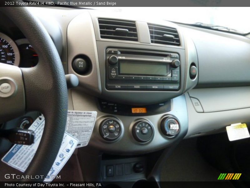Pacific Blue Metallic / Sand Beige 2012 Toyota RAV4 I4 4WD