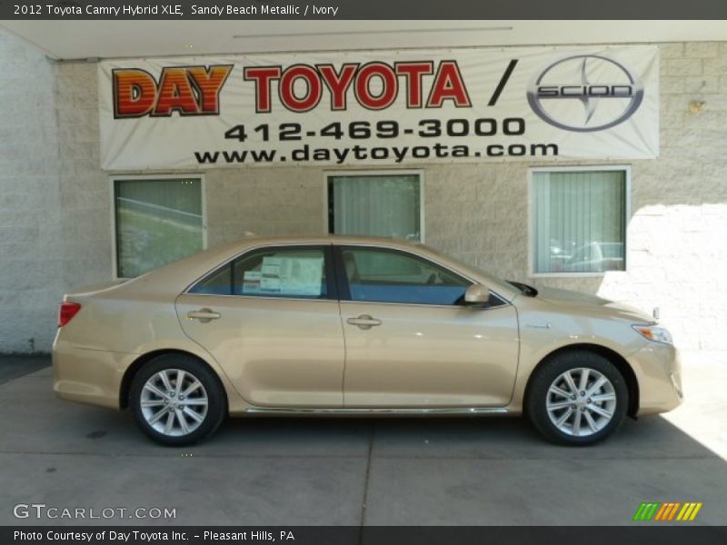 Sandy Beach Metallic / Ivory 2012 Toyota Camry Hybrid XLE